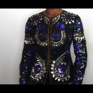 Vintage Hand Beaded Blazer